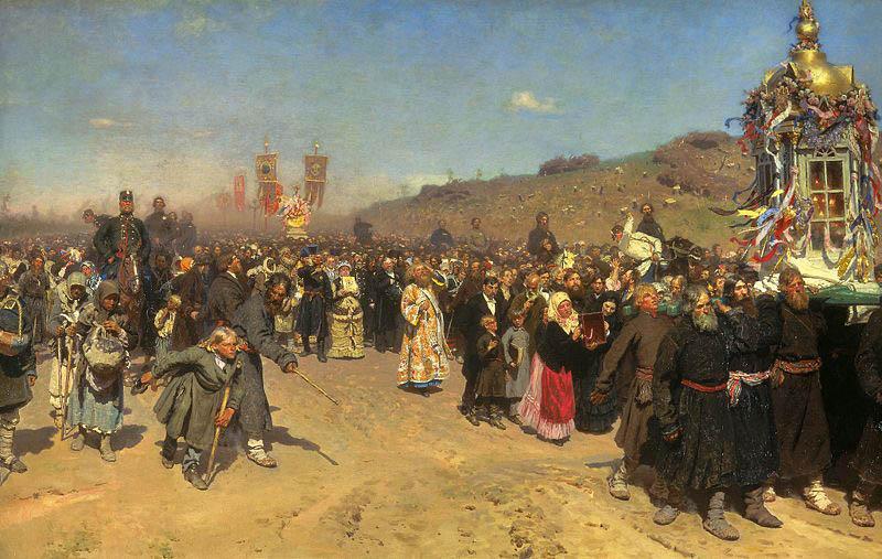 Ilya Repin Easter Procession in the Region of Kursk China oil painting art